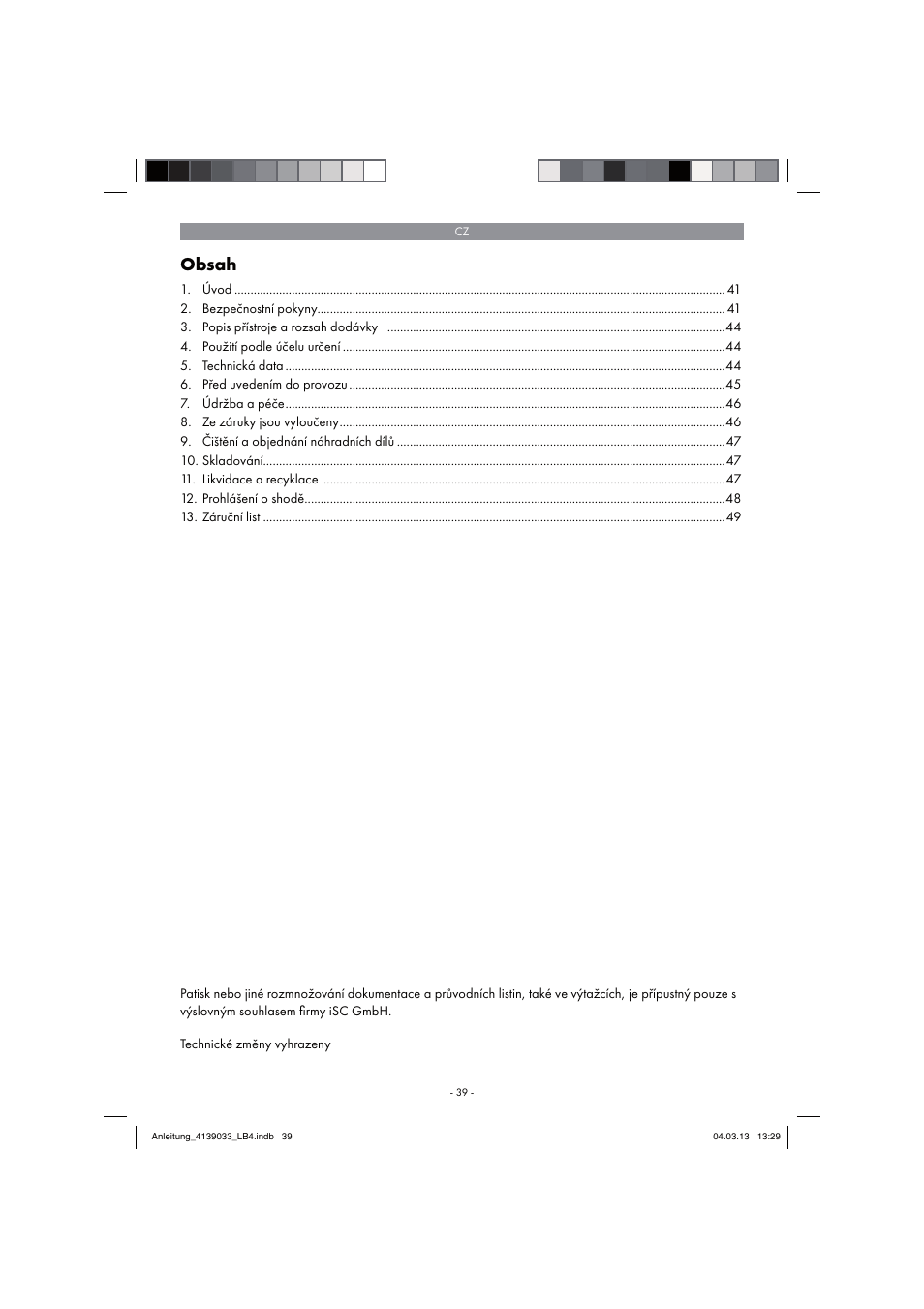 Parkside PDMH 4500 A2 User Manual | Page 39 / 90