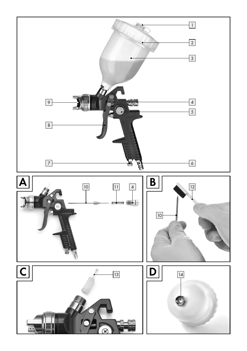 Parkside PDFP 500 A1 User Manual | Page 3 / 44