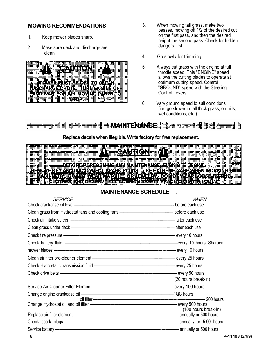 Dixon 700 Series User Manual | Page 10 / 21