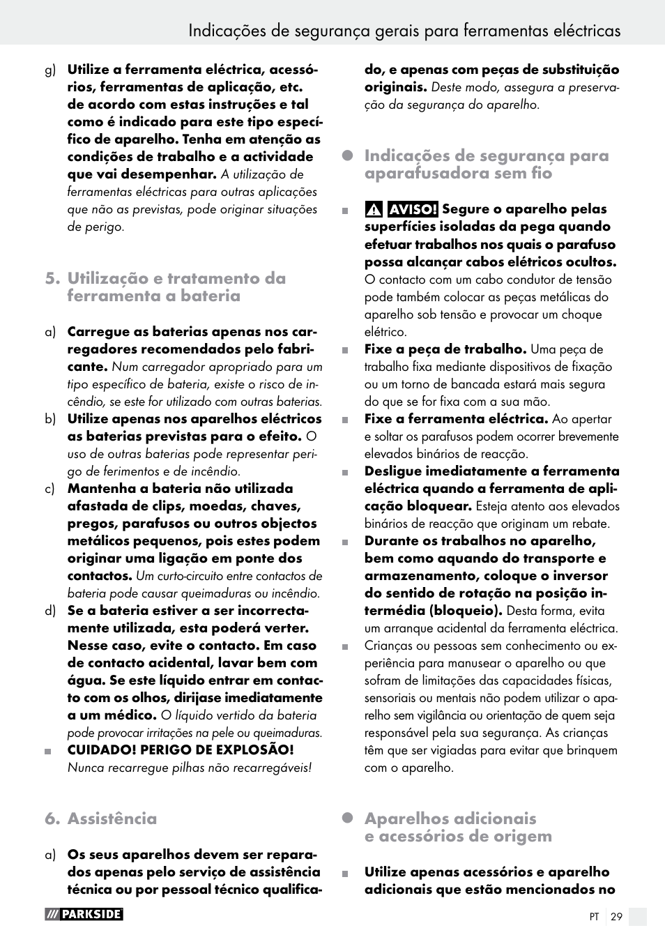 Parkside PAS 7.2 A1 User Manual | Page 29 / 50