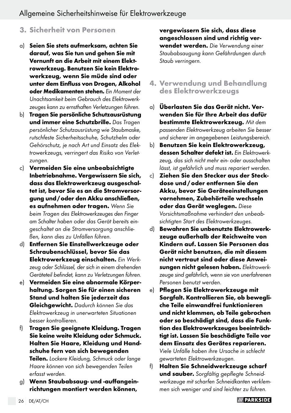 Parkside PAS 7.2 A1 User Manual | Page 26 / 41