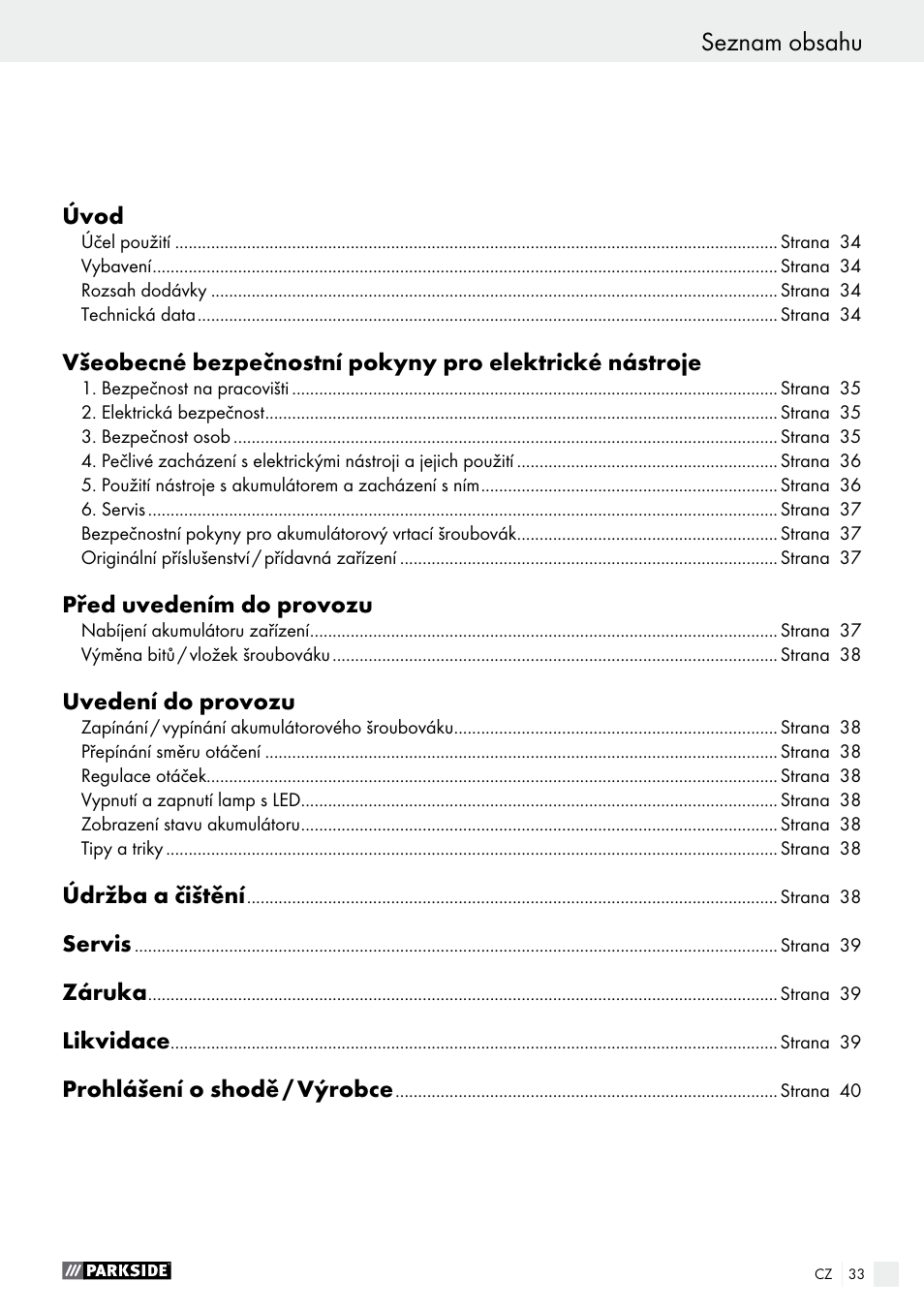 Parkside PAS 7.2 A1 User Manual | Page 33 / 58