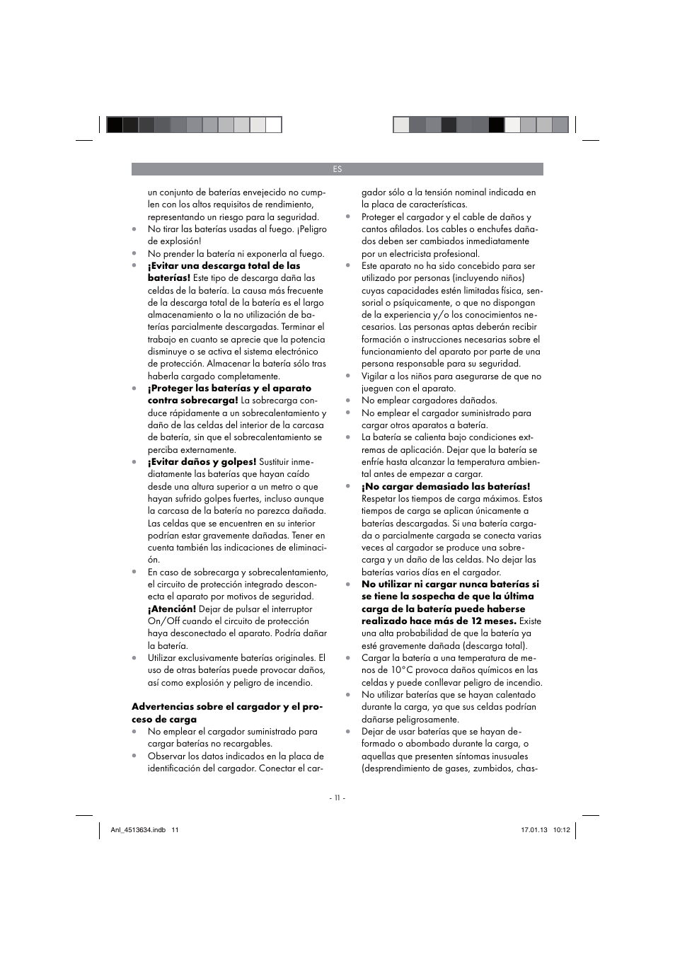 Parkside PABH 18 LI A1 User Manual | Page 11 / 90