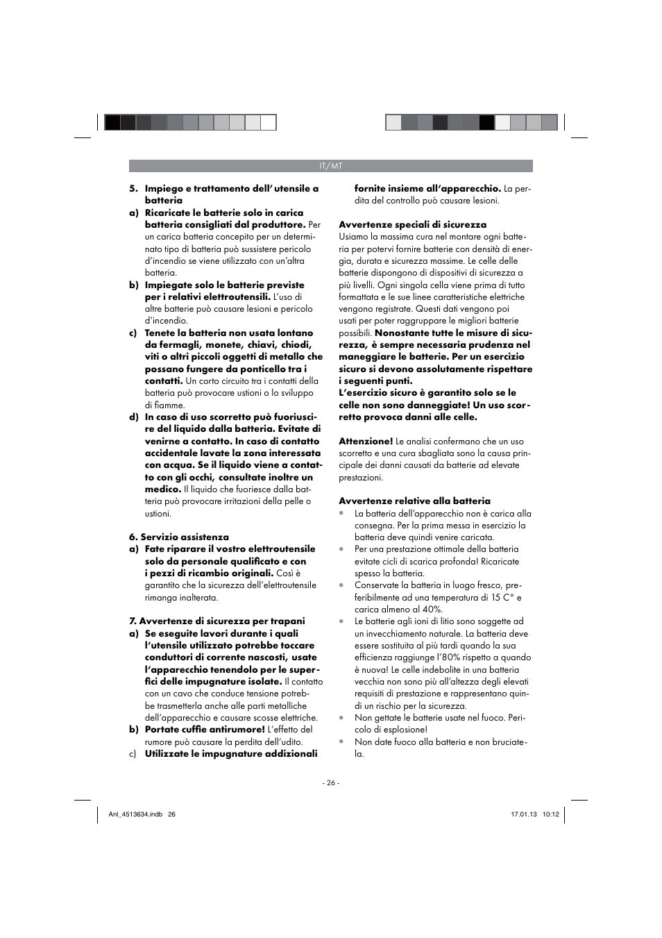 Parkside PABH 18 LI A1 User Manual | Page 26 / 90