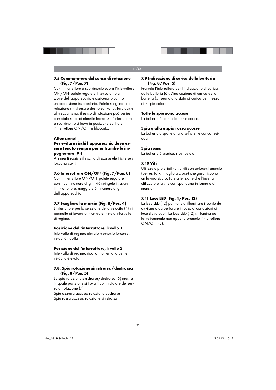 Parkside PABH 18 LI A1 User Manual | Page 32 / 90