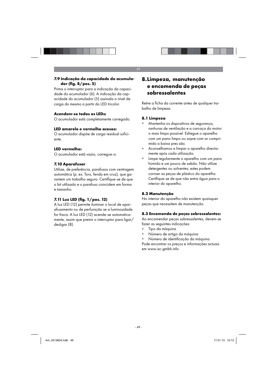 Parkside PABH 18 LI A1 User Manual | Page 49 / 90