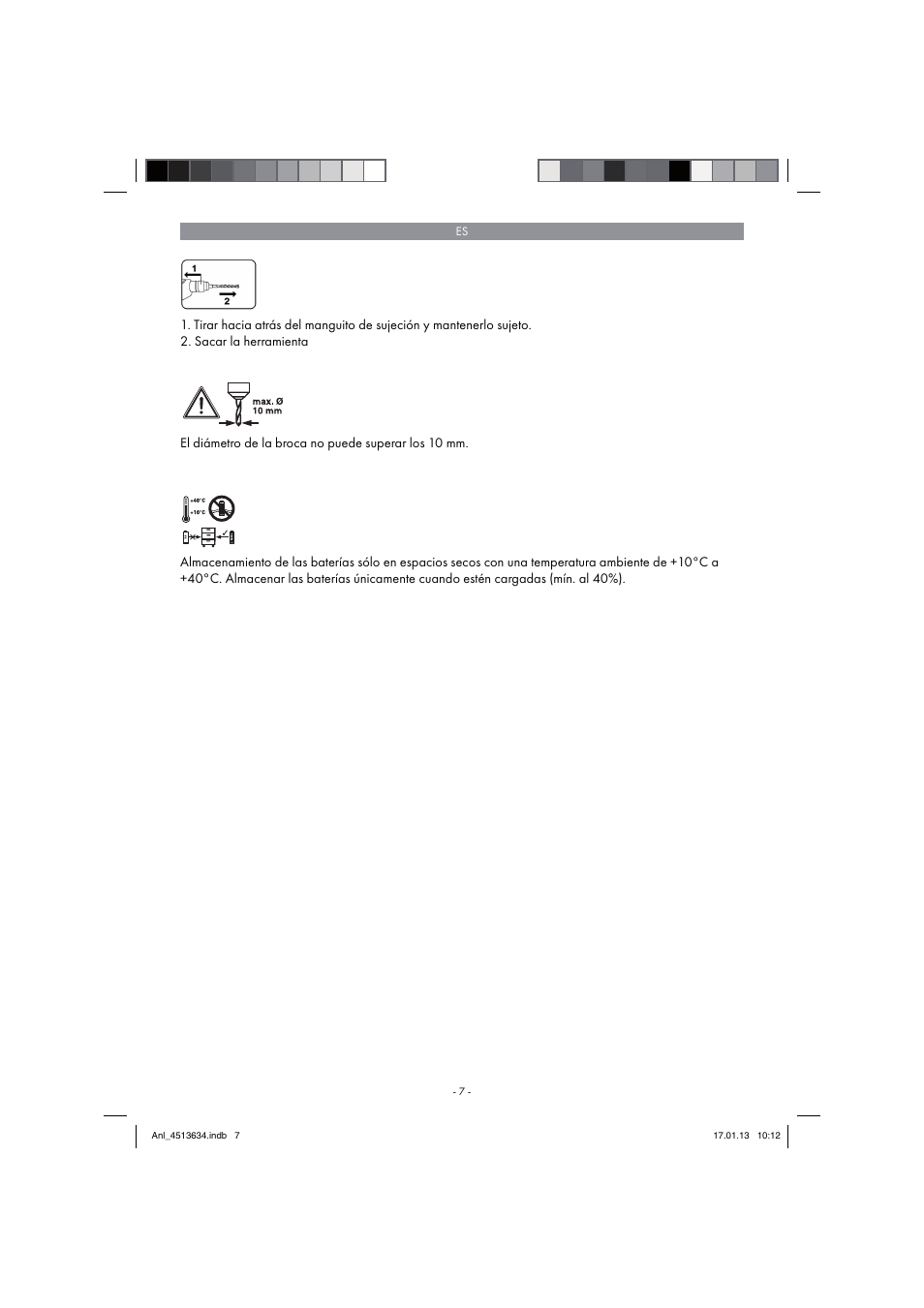 Parkside PABH 18 LI A1 User Manual | Page 7 / 90