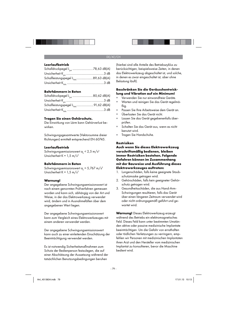 Parkside PABH 18 LI A1 User Manual | Page 79 / 90