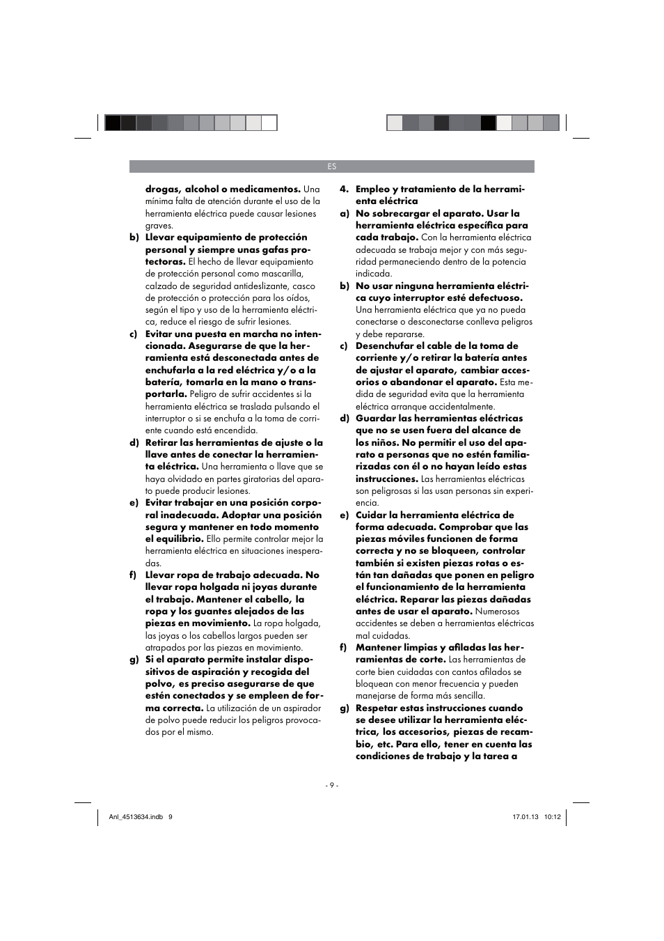 Parkside PABH 18 LI A1 User Manual | Page 9 / 90