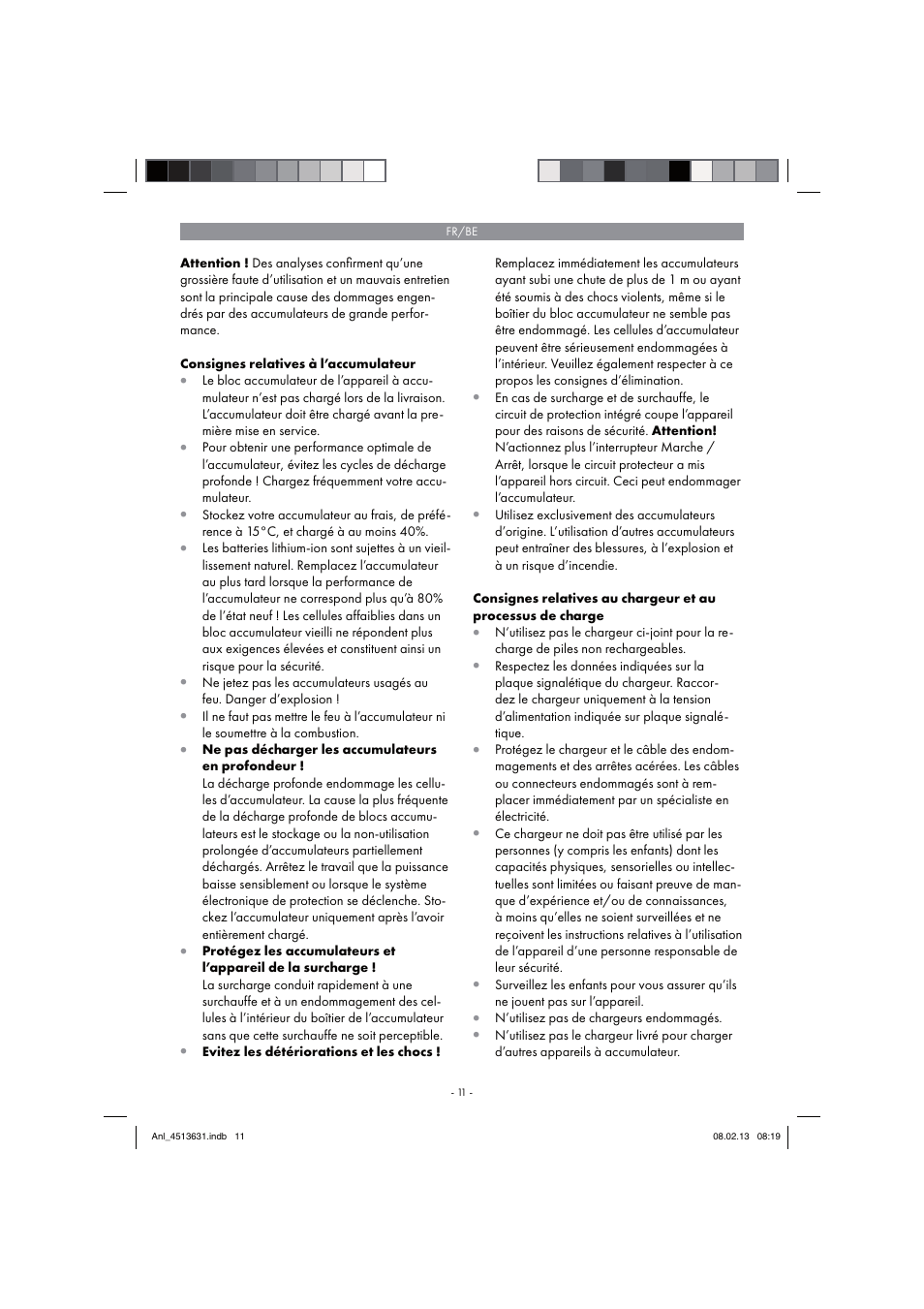Parkside PABH 18 LI A1 User Manual | Page 11 / 74