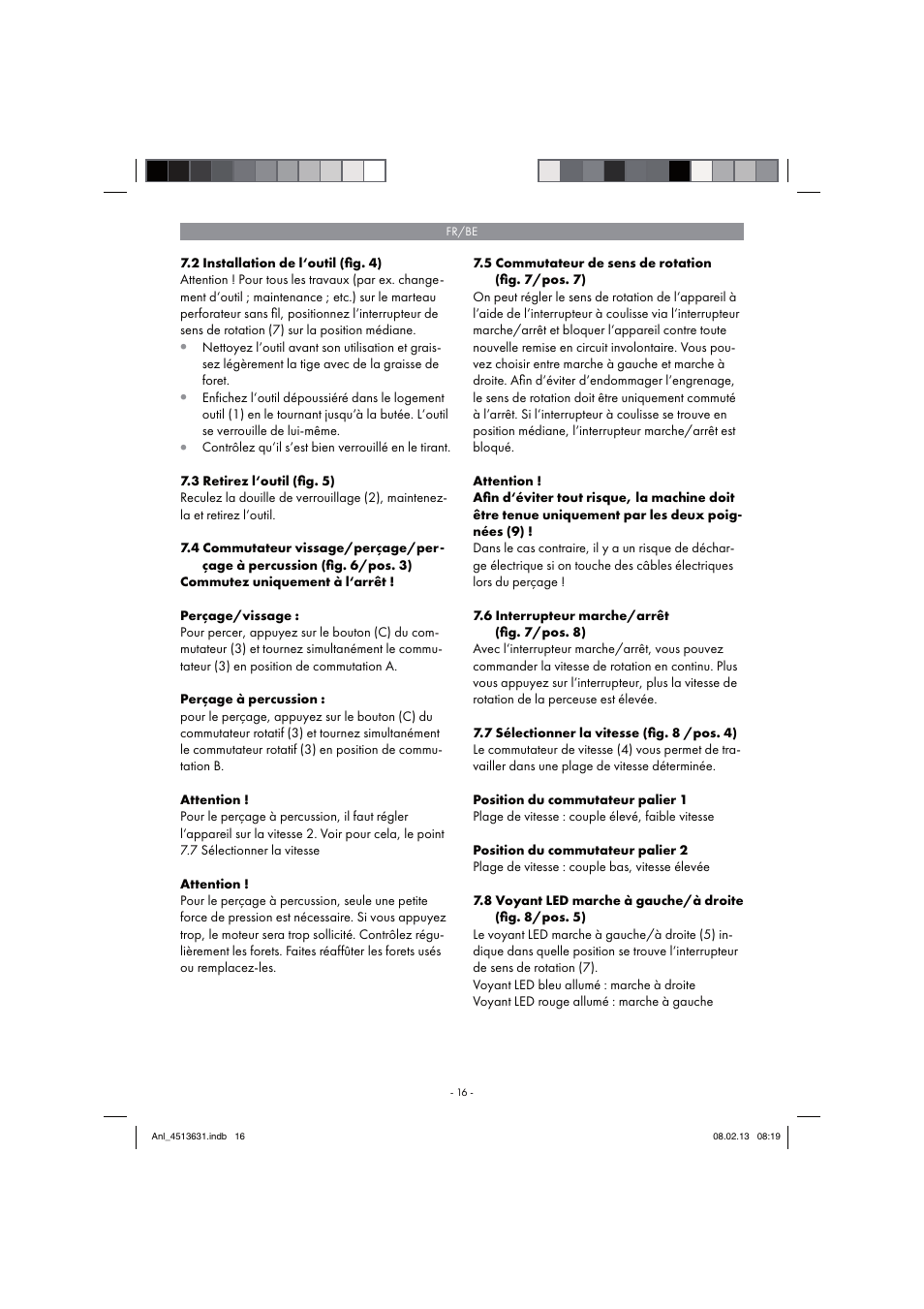 Parkside PABH 18 LI A1 User Manual | Page 16 / 74