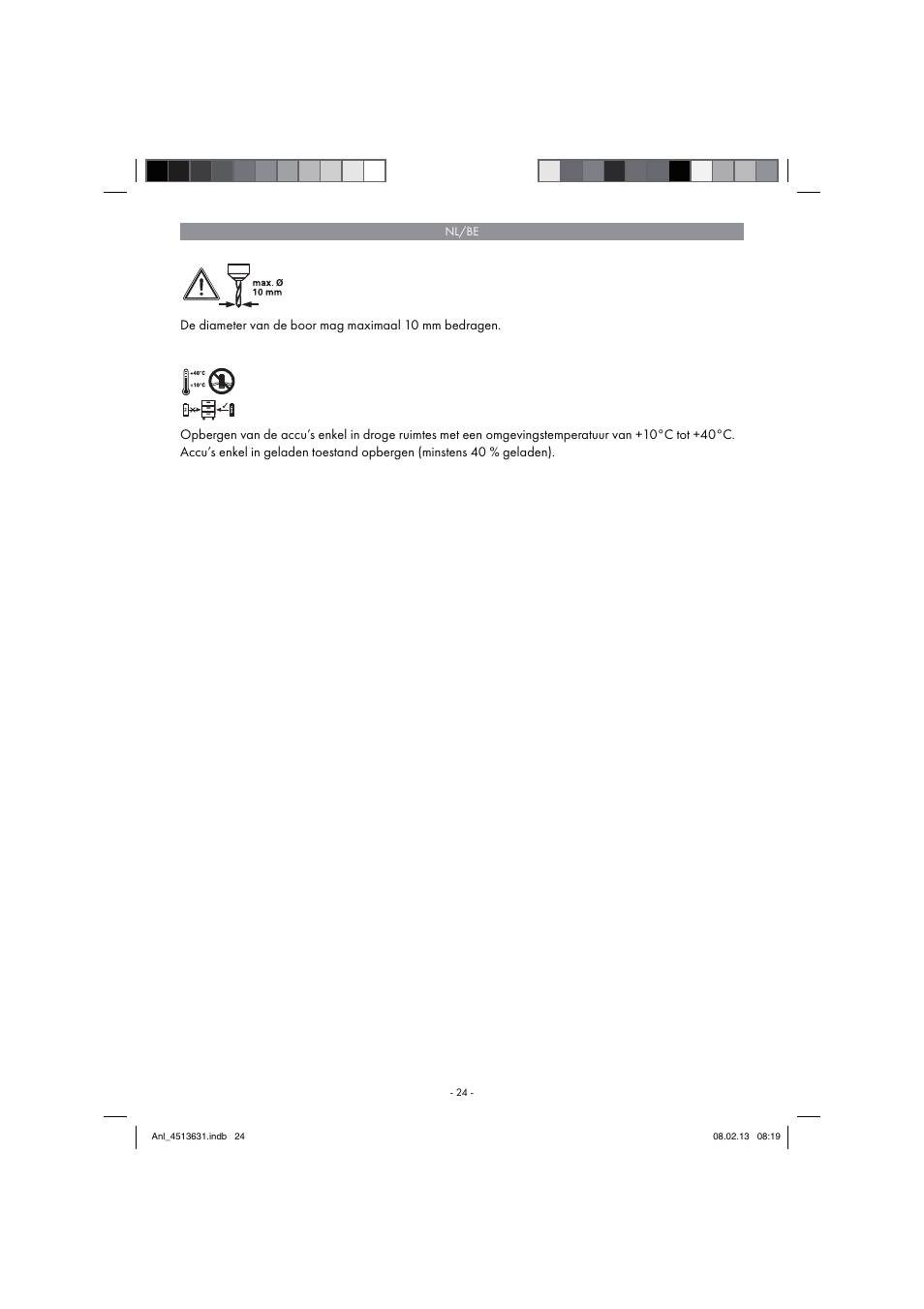 Parkside PABH 18 LI A1 User Manual | Page 24 / 74