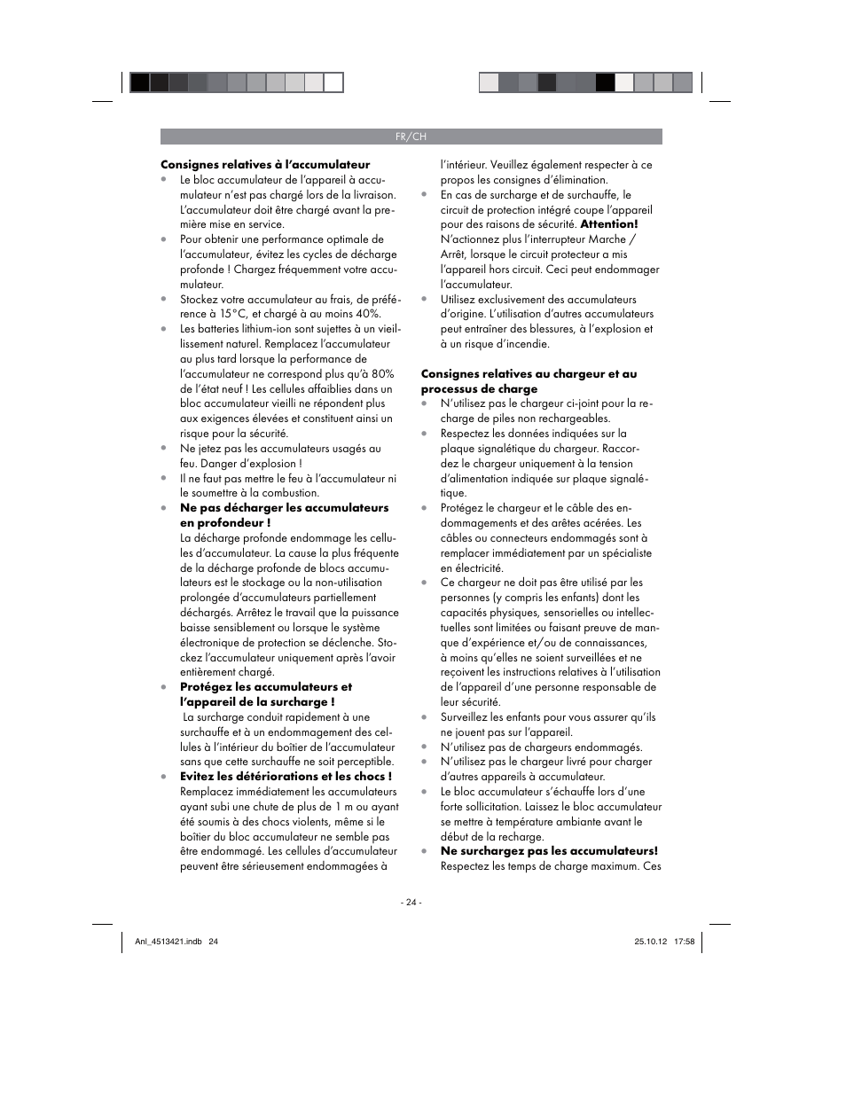Parkside PASS 3.6 A1 User Manual | Page 24 / 78