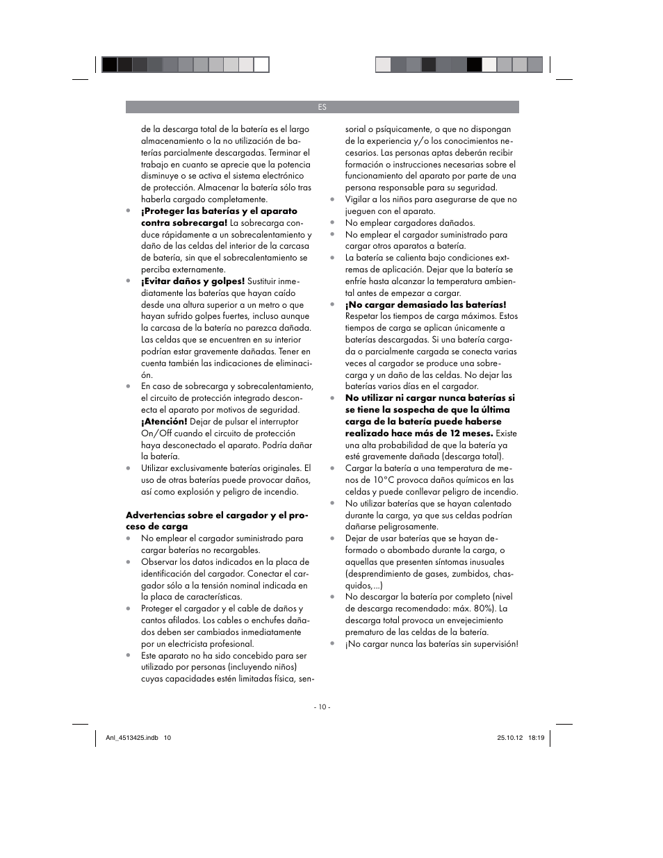 Parkside PASS 3.6 A1 User Manual | Page 10 / 78