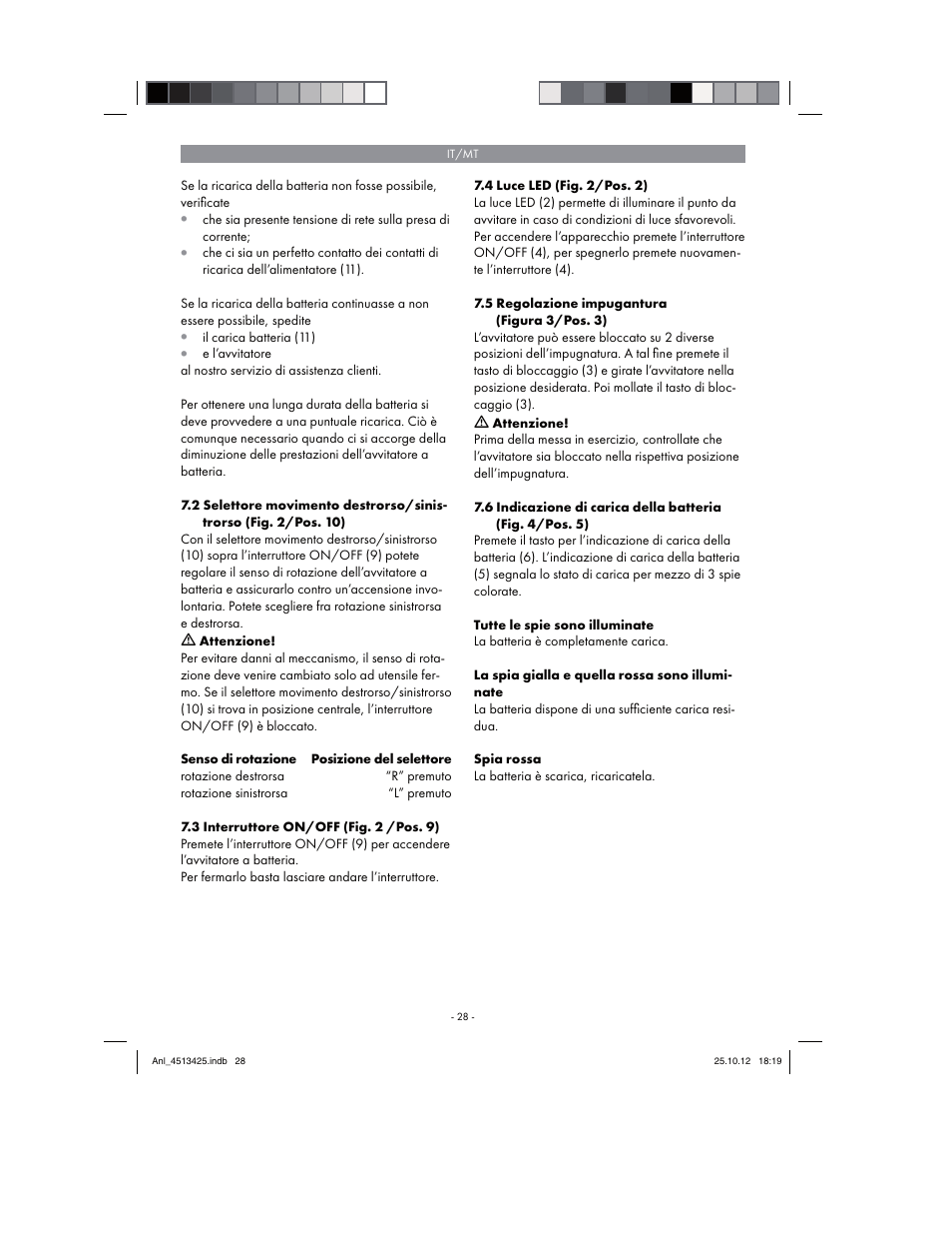 Parkside PASS 3.6 A1 User Manual | Page 28 / 78