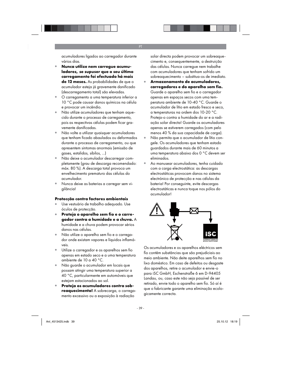 Parkside PASS 3.6 A1 User Manual | Page 39 / 78
