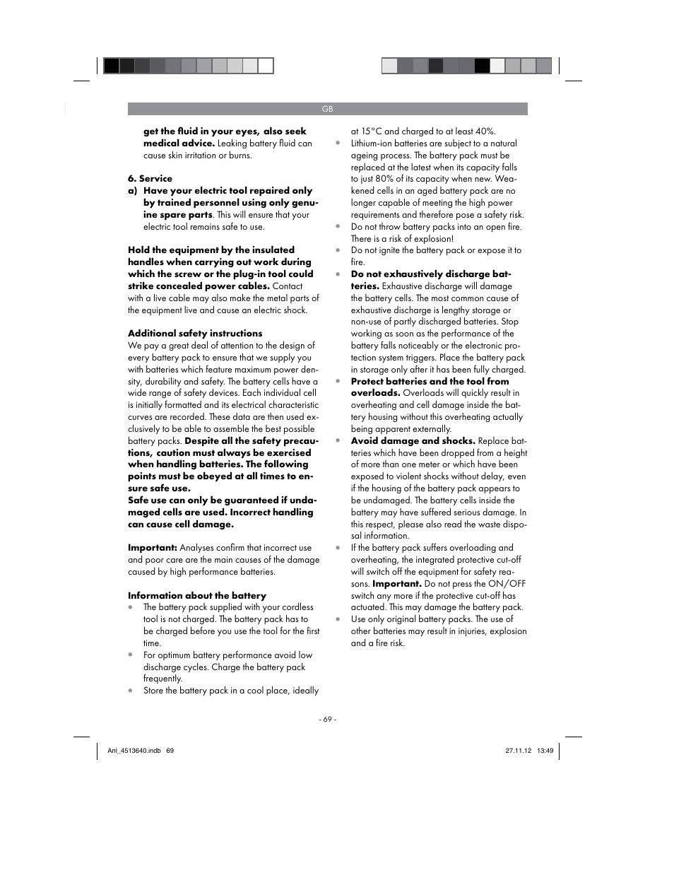 Parkside PABSW 10.8 A1 User Manual | Page 69 / 82