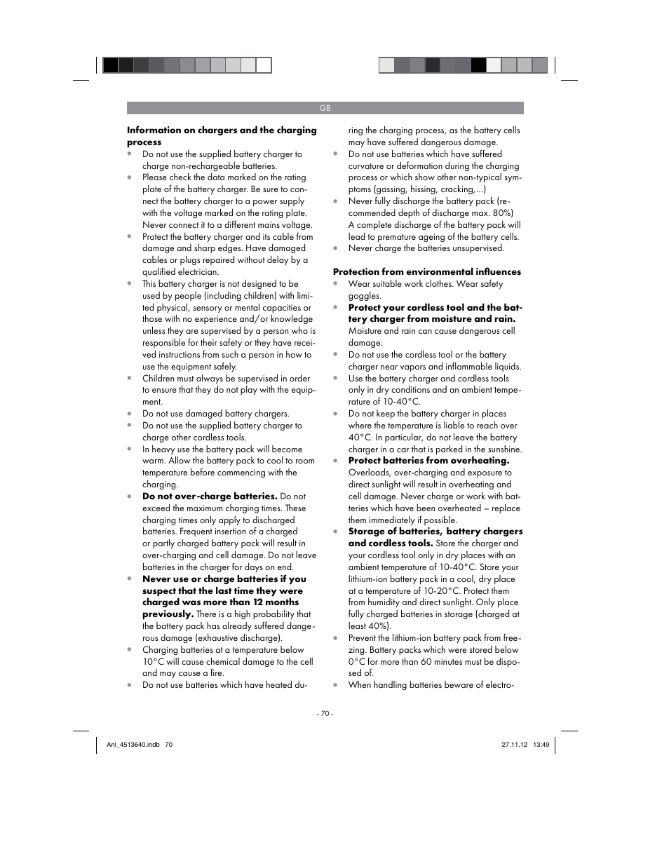 Parkside PABSW 10.8 A1 User Manual | Page 70 / 82