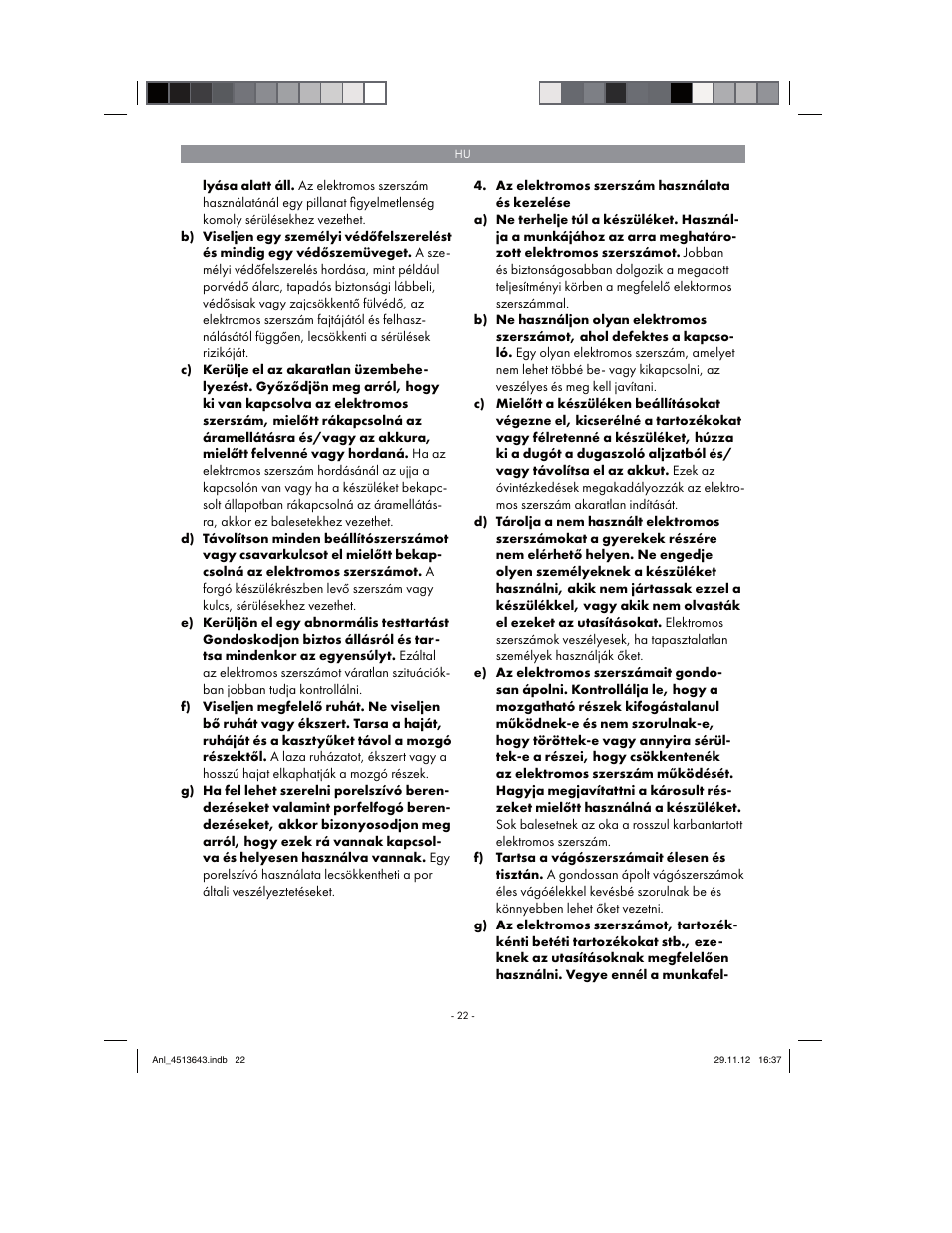 Parkside PABSW 10.8 A1 User Manual | Page 22 / 110