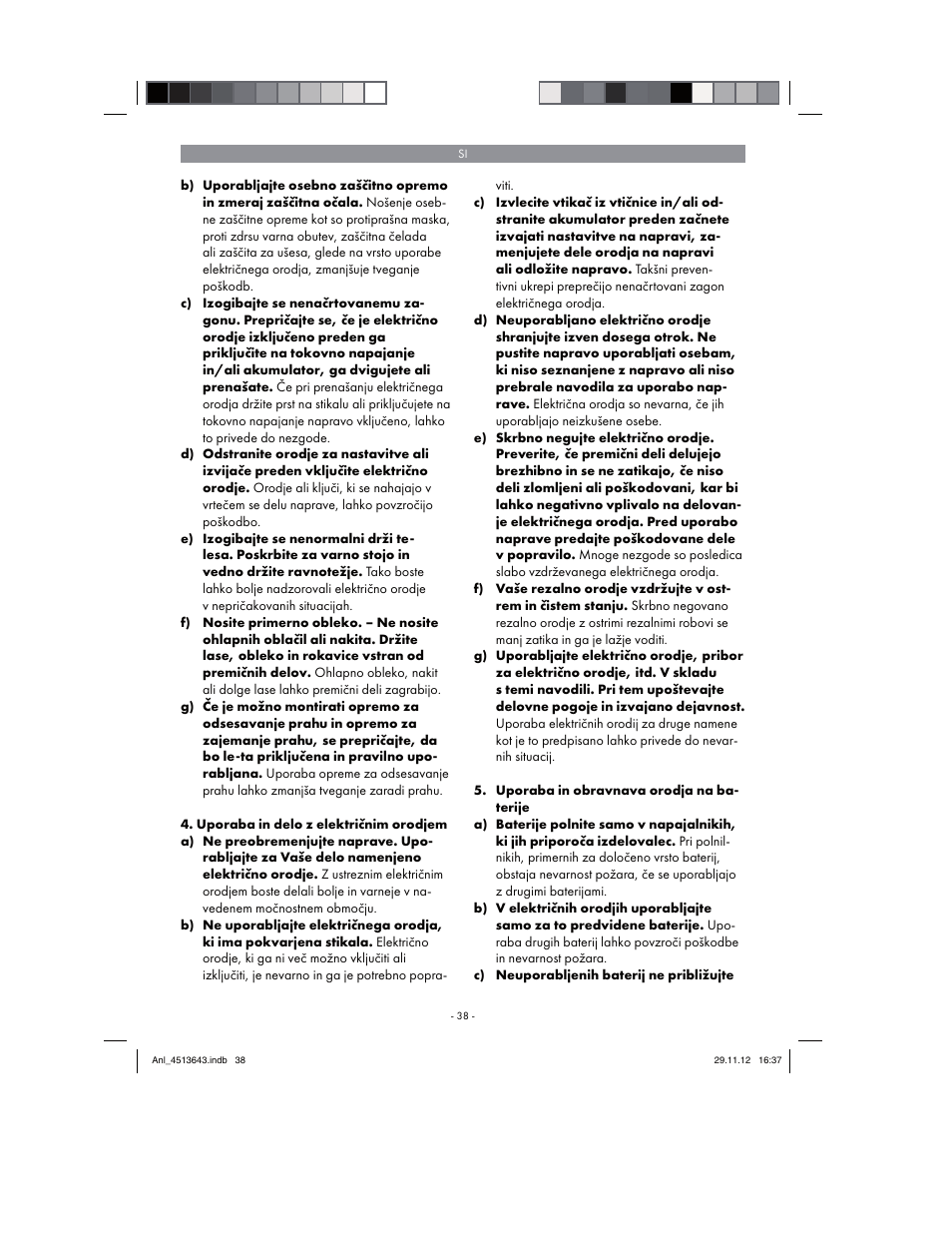 Parkside PABSW 10.8 A1 User Manual | Page 38 / 110