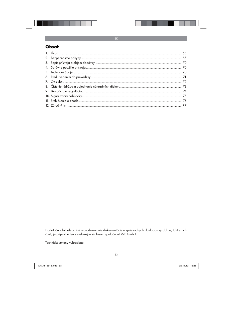 Parkside PABSW 10.8 A1 User Manual | Page 63 / 110