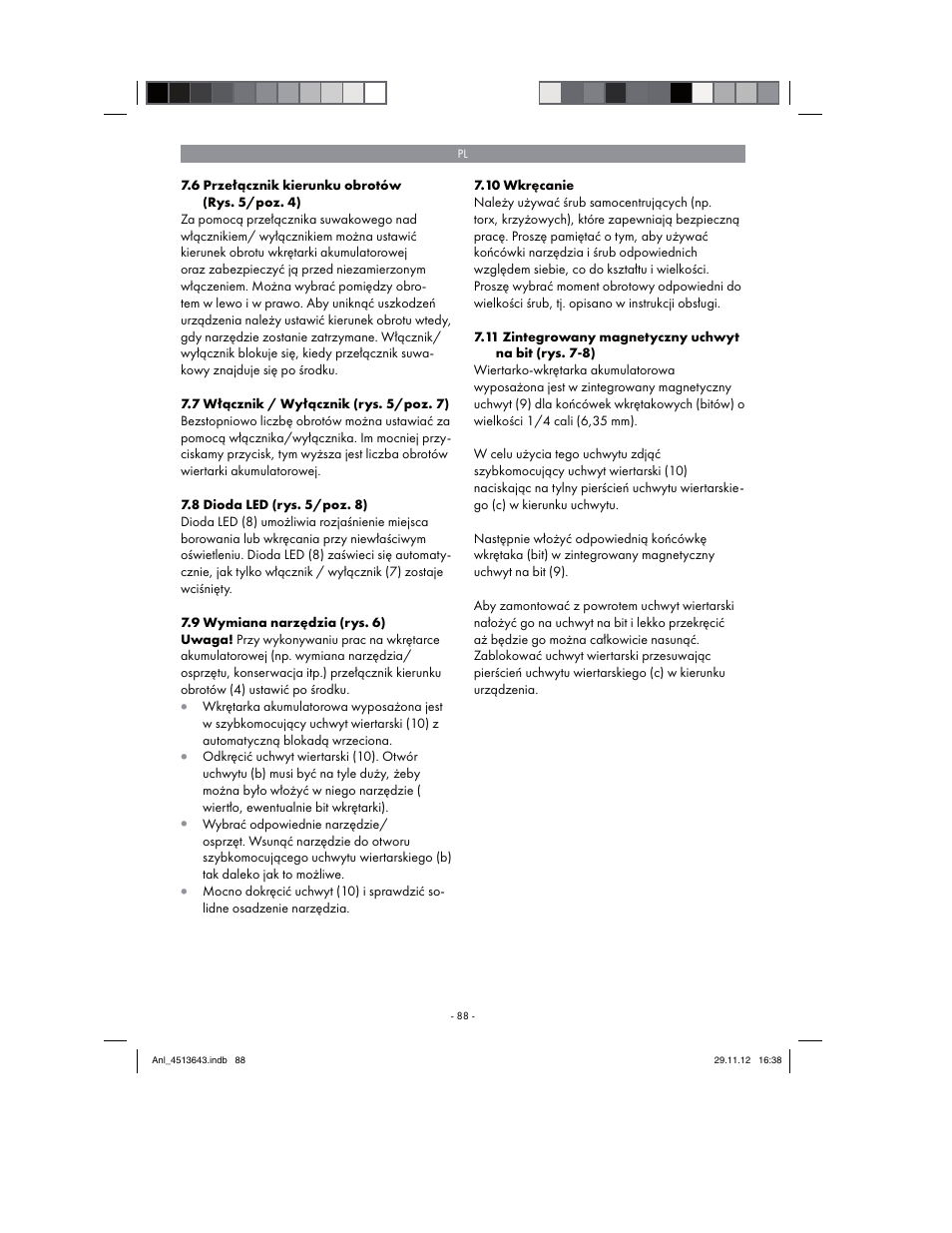 Parkside PABSW 10.8 A1 User Manual | Page 88 / 110