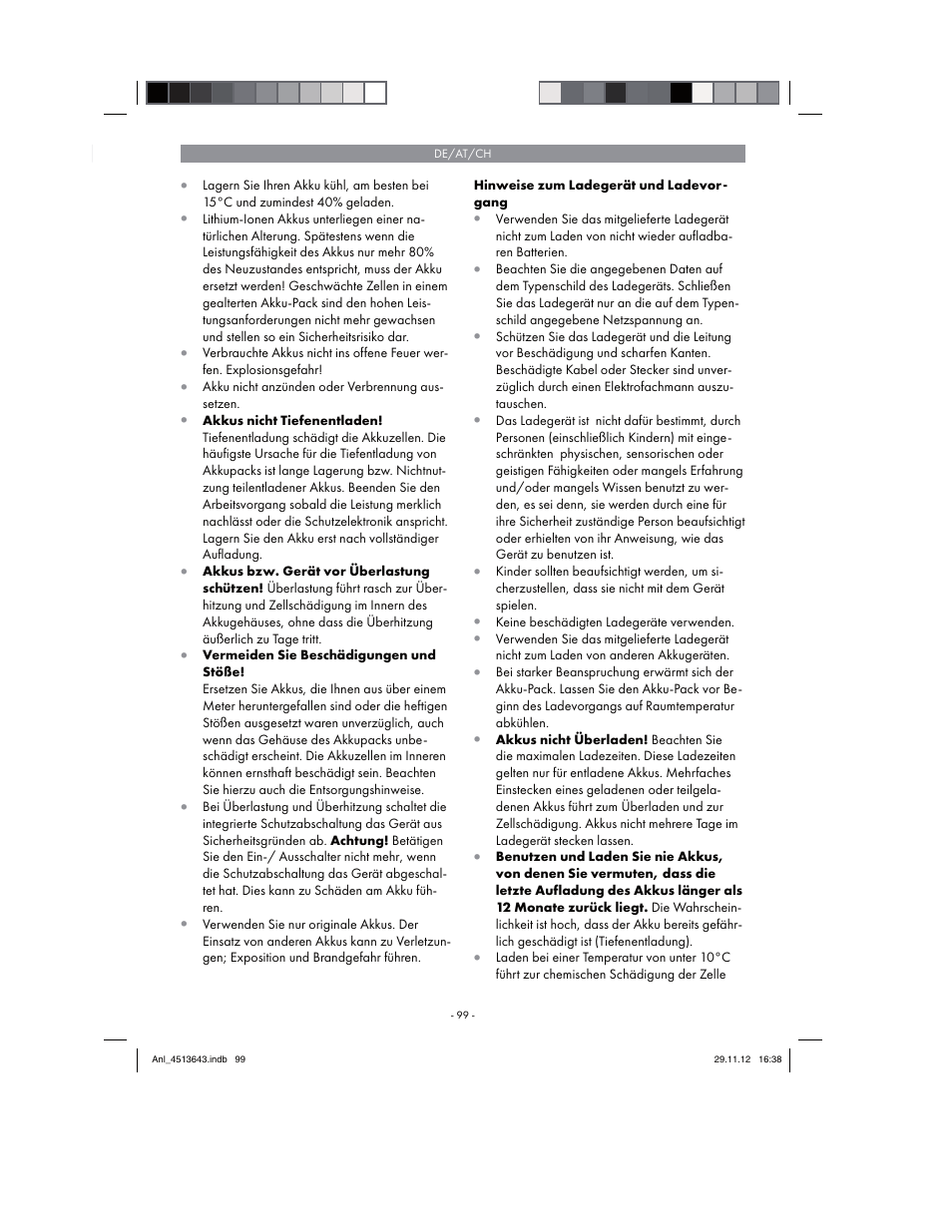 Parkside PABSW 10.8 A1 User Manual | Page 99 / 110