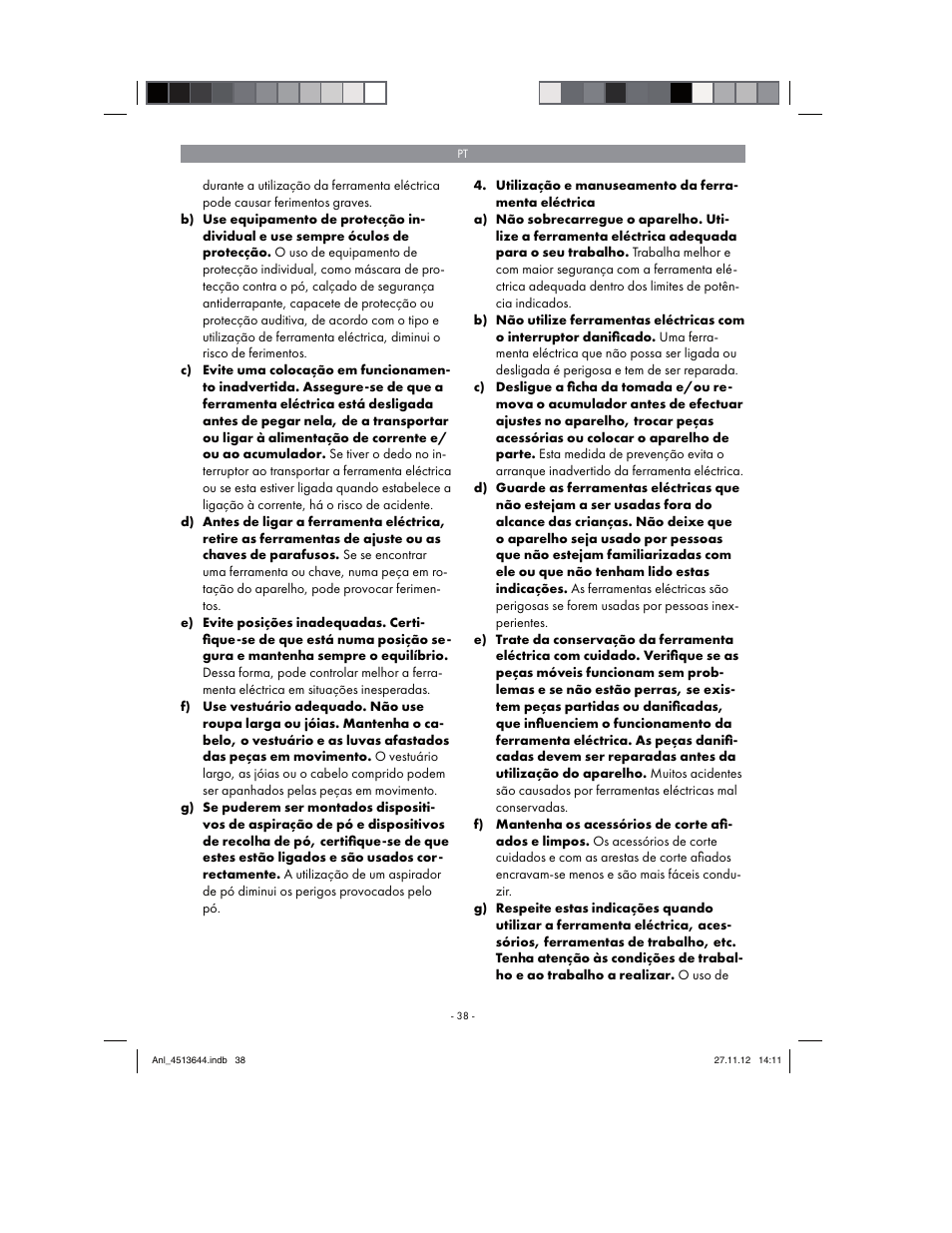 Parkside PABSW 10.8 A1 User Manual | Page 38 / 82