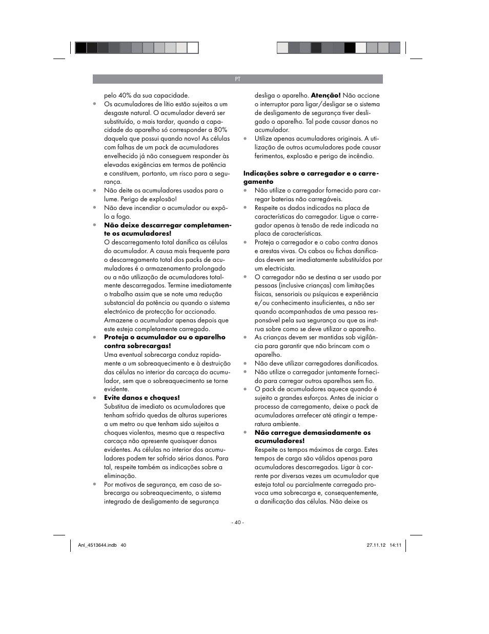 Parkside PABSW 10.8 A1 User Manual | Page 40 / 82