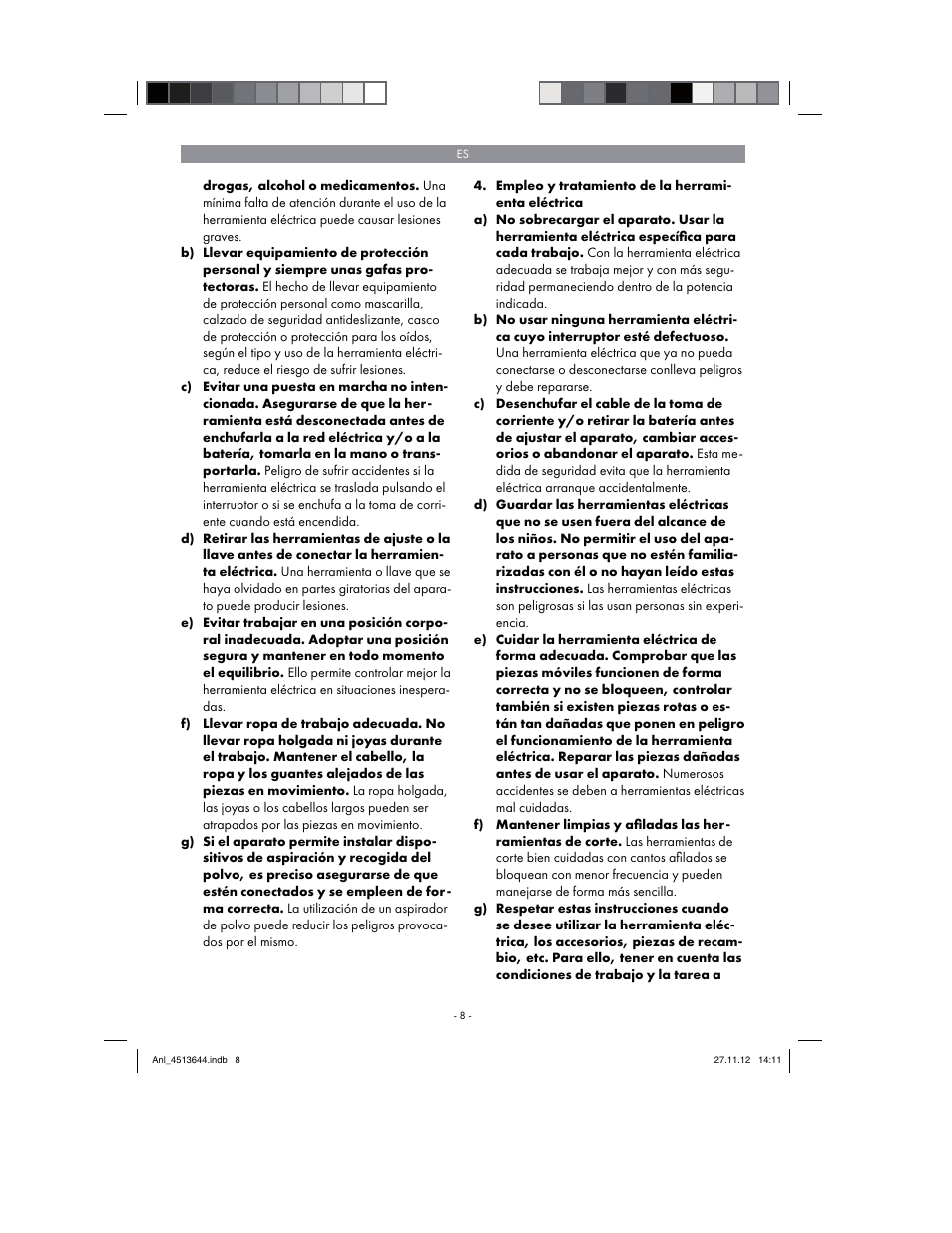 Parkside PABSW 10.8 A1 User Manual | Page 8 / 82