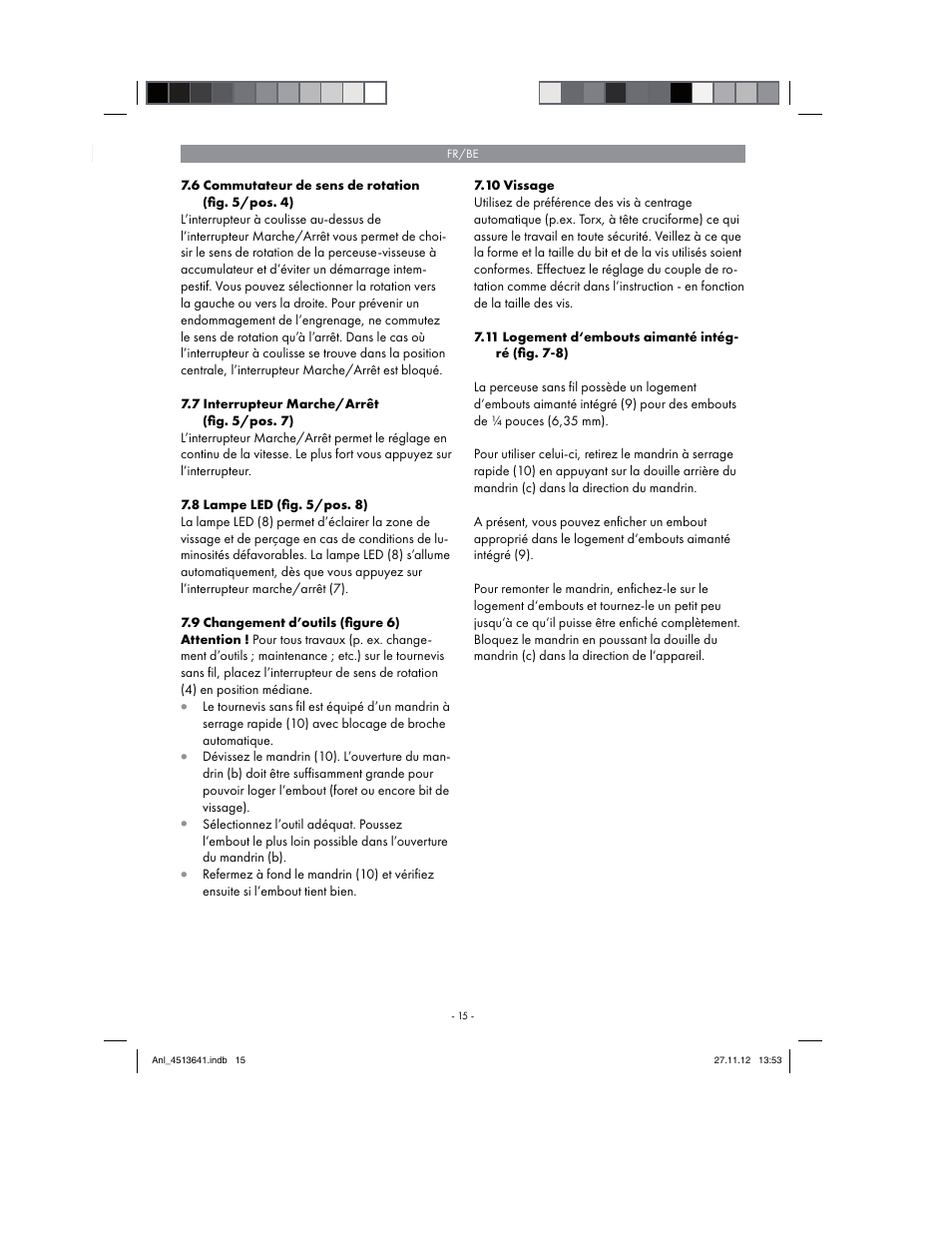 Parkside PABSW 10.8 A1 User Manual | Page 15 / 66