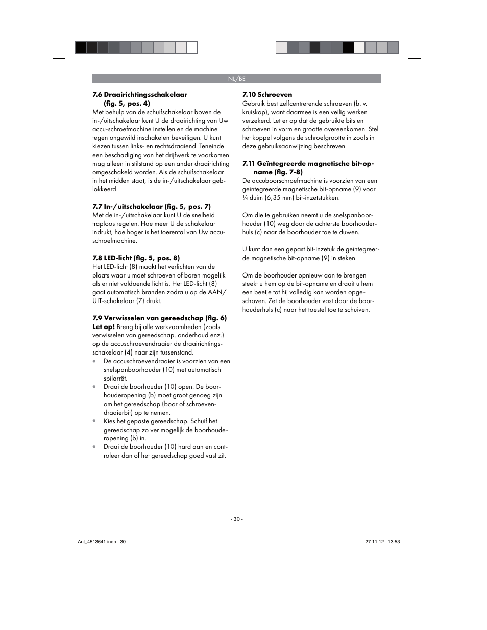 Parkside PABSW 10.8 A1 User Manual | Page 30 / 66