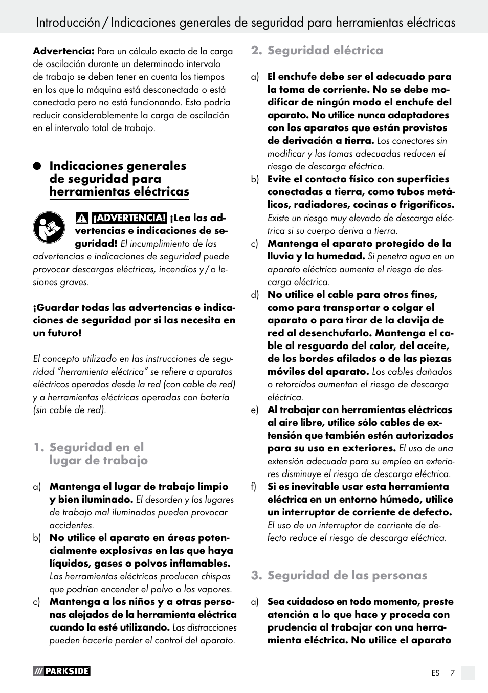 Introducción | Parkside PHS 160 B2 User Manual | Page 7 / 37