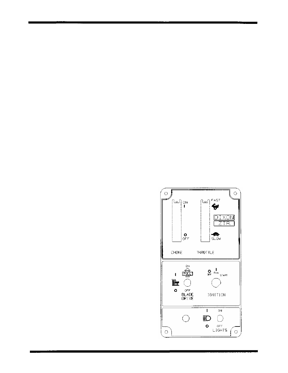 Operation instructions | Dixon ZTR 5422 User Manual | Page 21 / 72