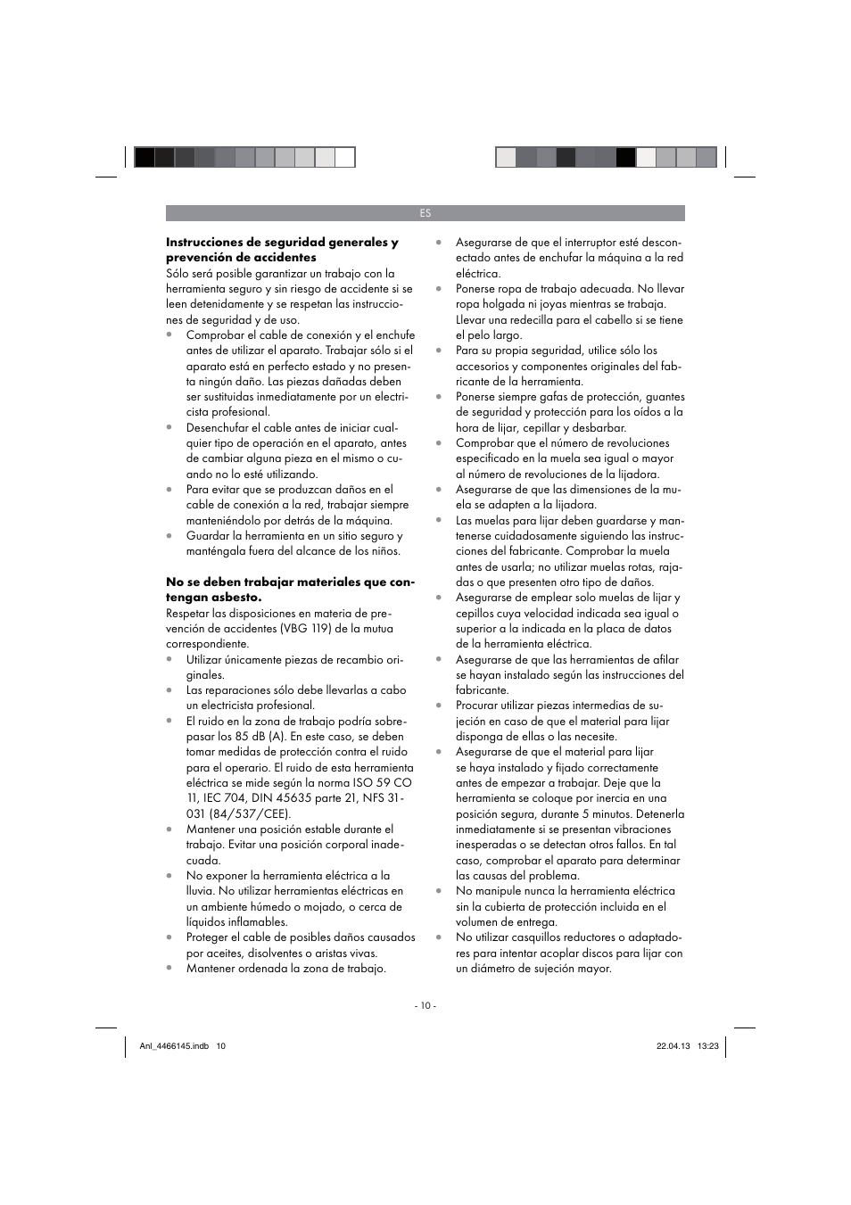 Parkside PSDS 240 A1 User Manual | Page 10 / 74