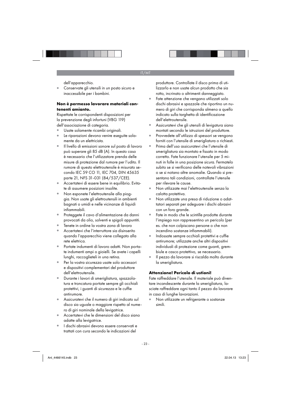 Parkside PSDS 240 A1 User Manual | Page 23 / 74