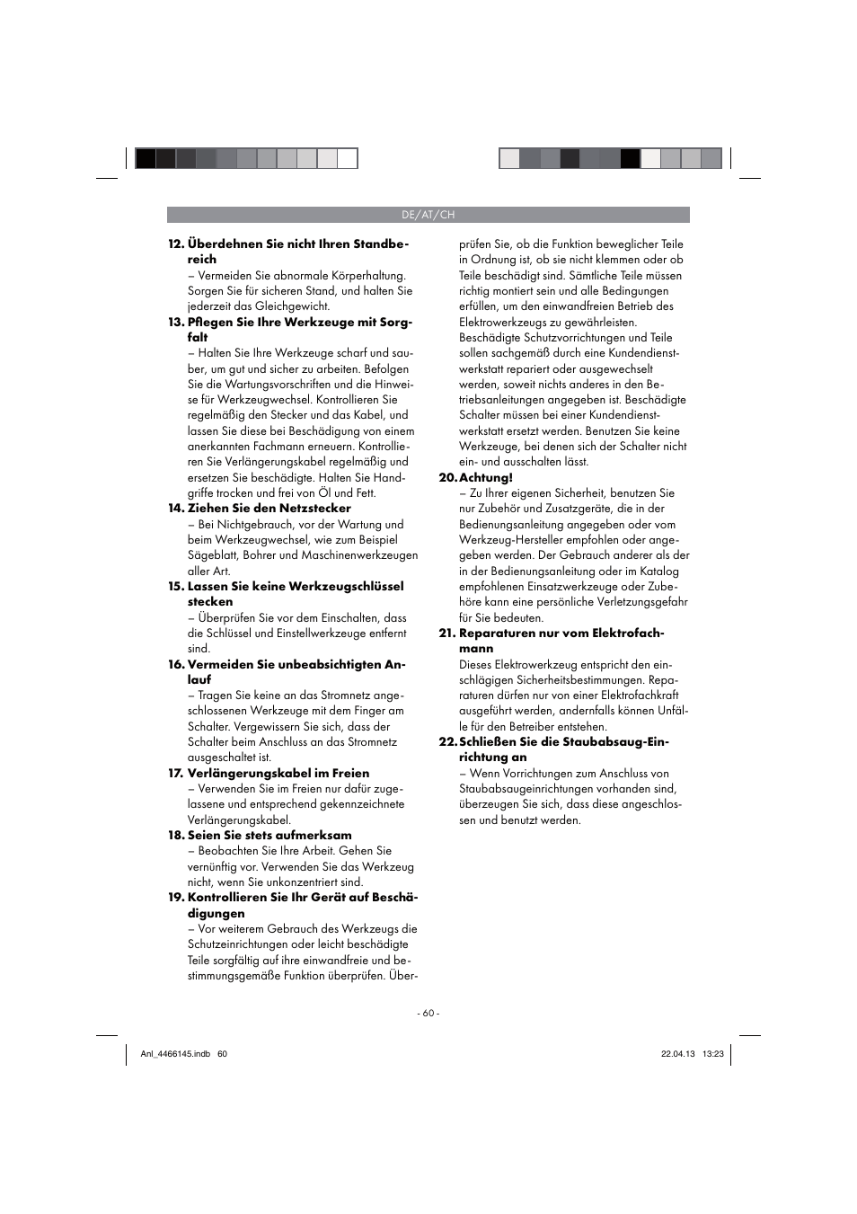 Parkside PSDS 240 A1 User Manual | Page 60 / 74