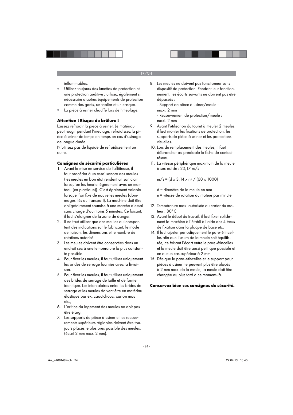 Parkside PSDS 240 A1 User Manual | Page 24 / 58