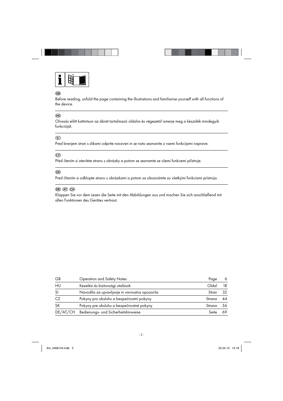 F a c | Parkside PSDS 240 A1 User Manual | Page 2 / 86