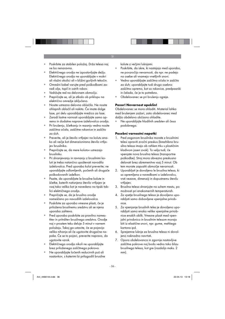 Parkside PSDS 240 A1 User Manual | Page 36 / 86