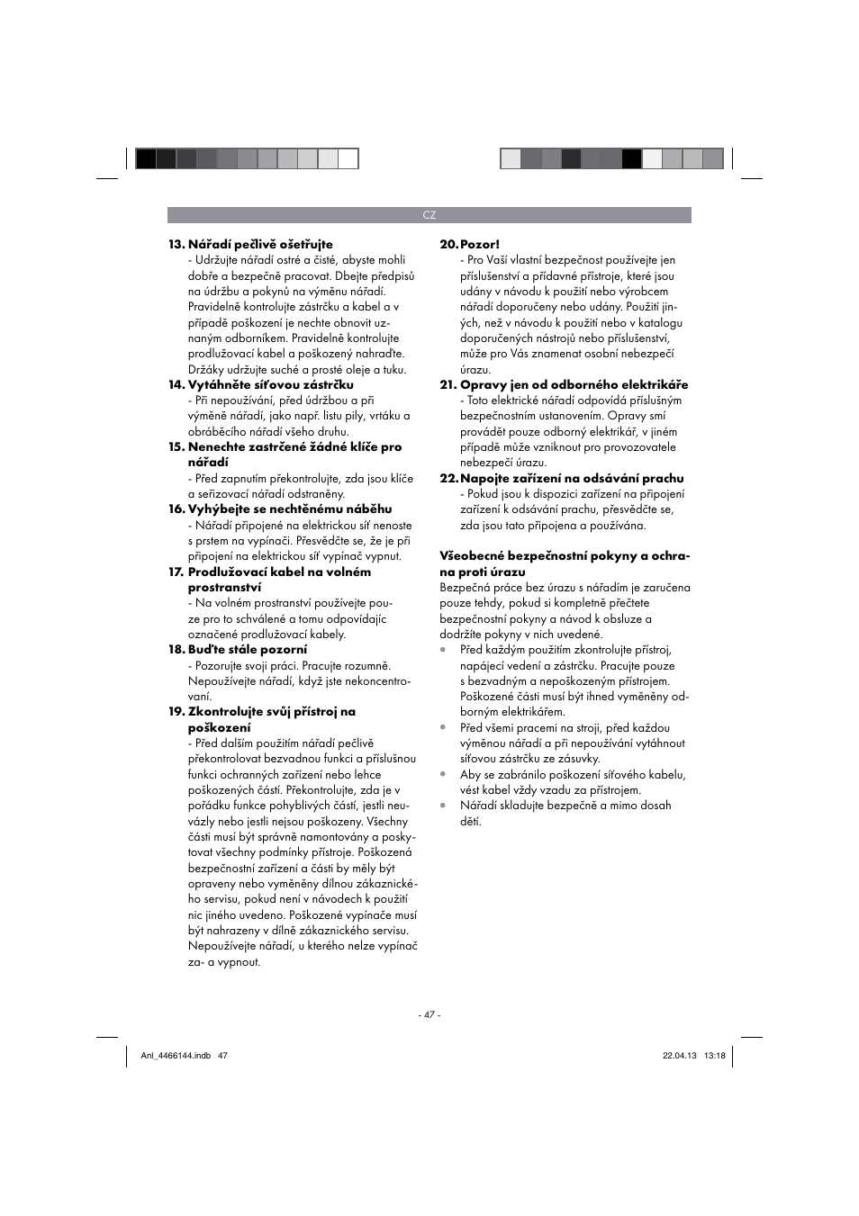 Parkside PSDS 240 A1 User Manual | Page 47 / 86