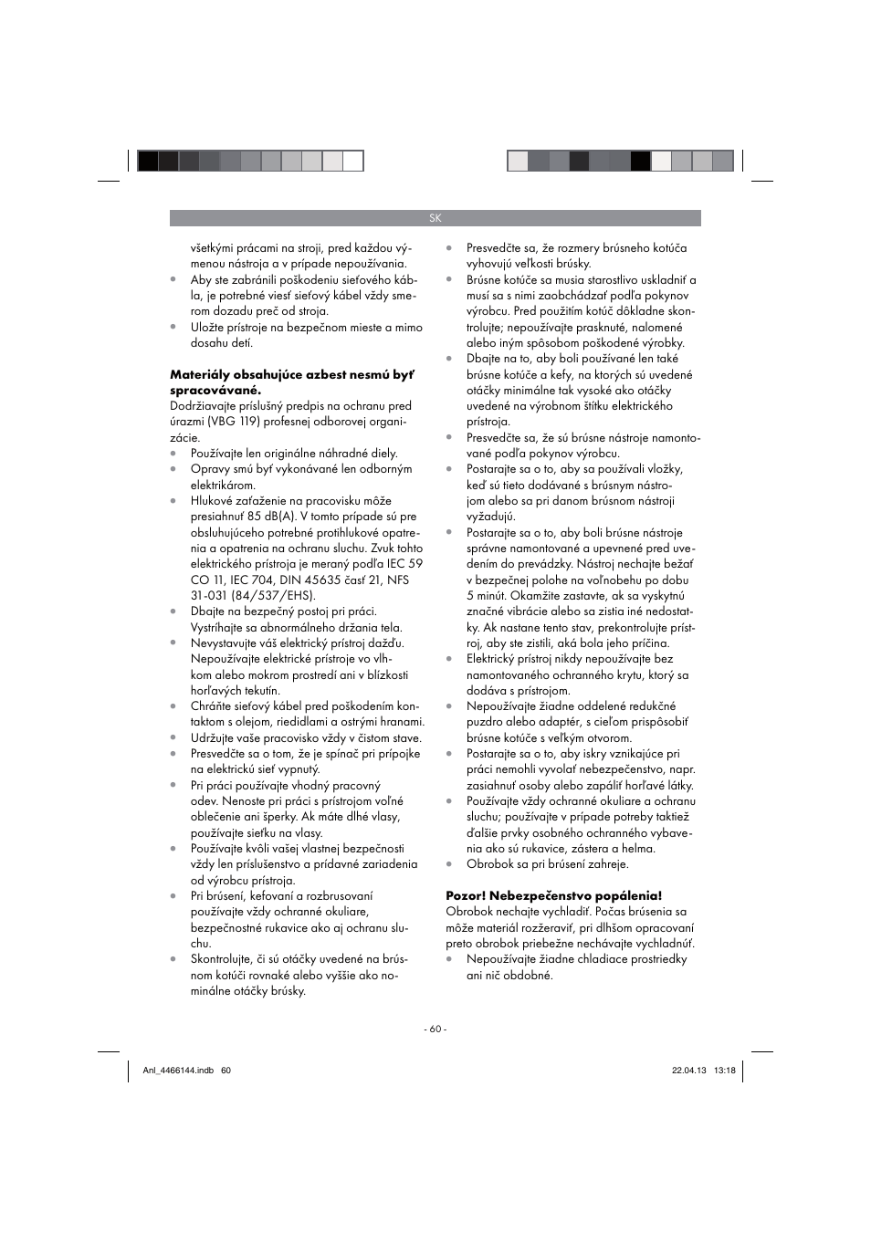 Parkside PSDS 240 A1 User Manual | Page 60 / 86