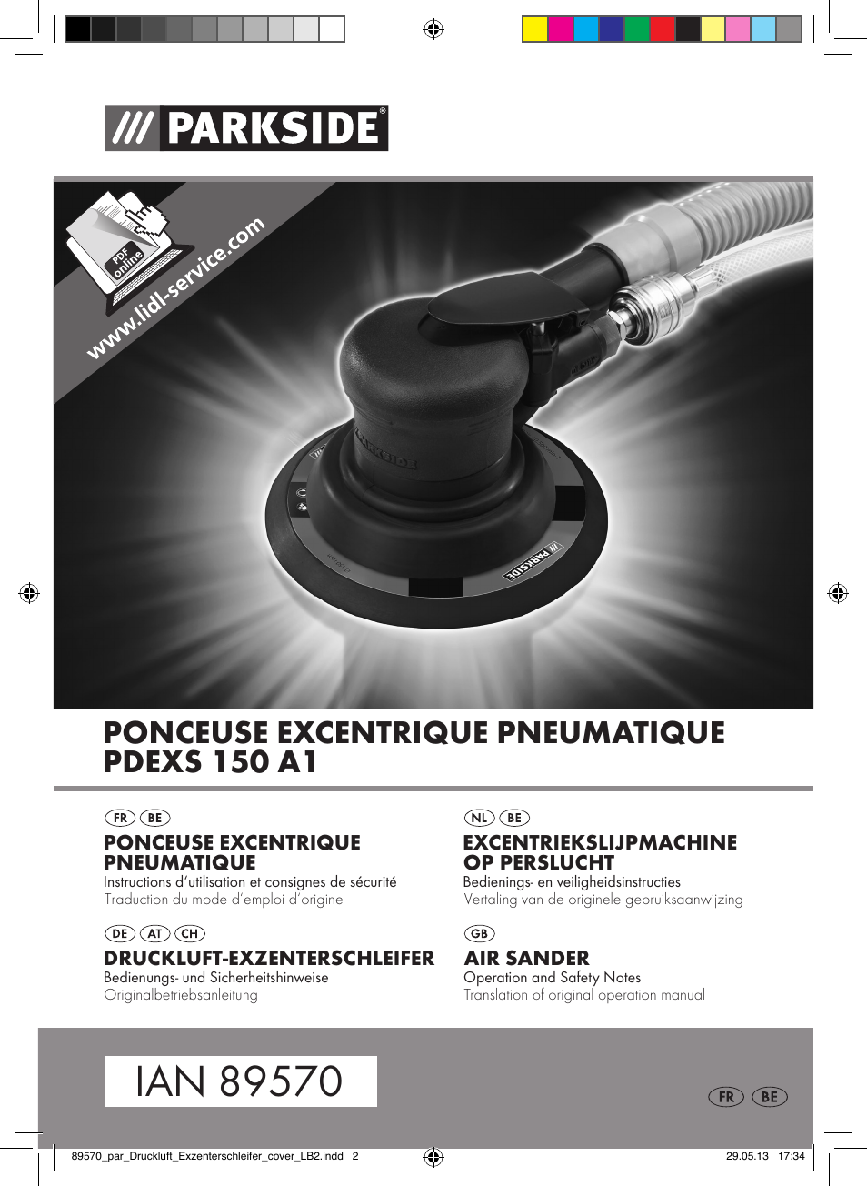 Parkside PDEXS 150 A1 User Manual | 51 pages
