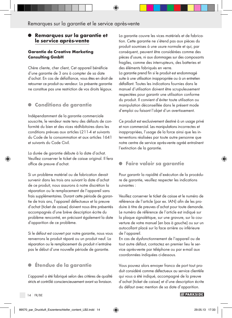 Parkside PDEXS 150 A1 User Manual | Page 14 / 51