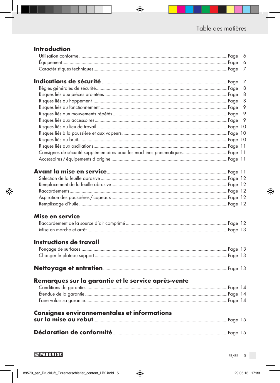 Parkside PDEXS 150 A1 User Manual | Page 5 / 51