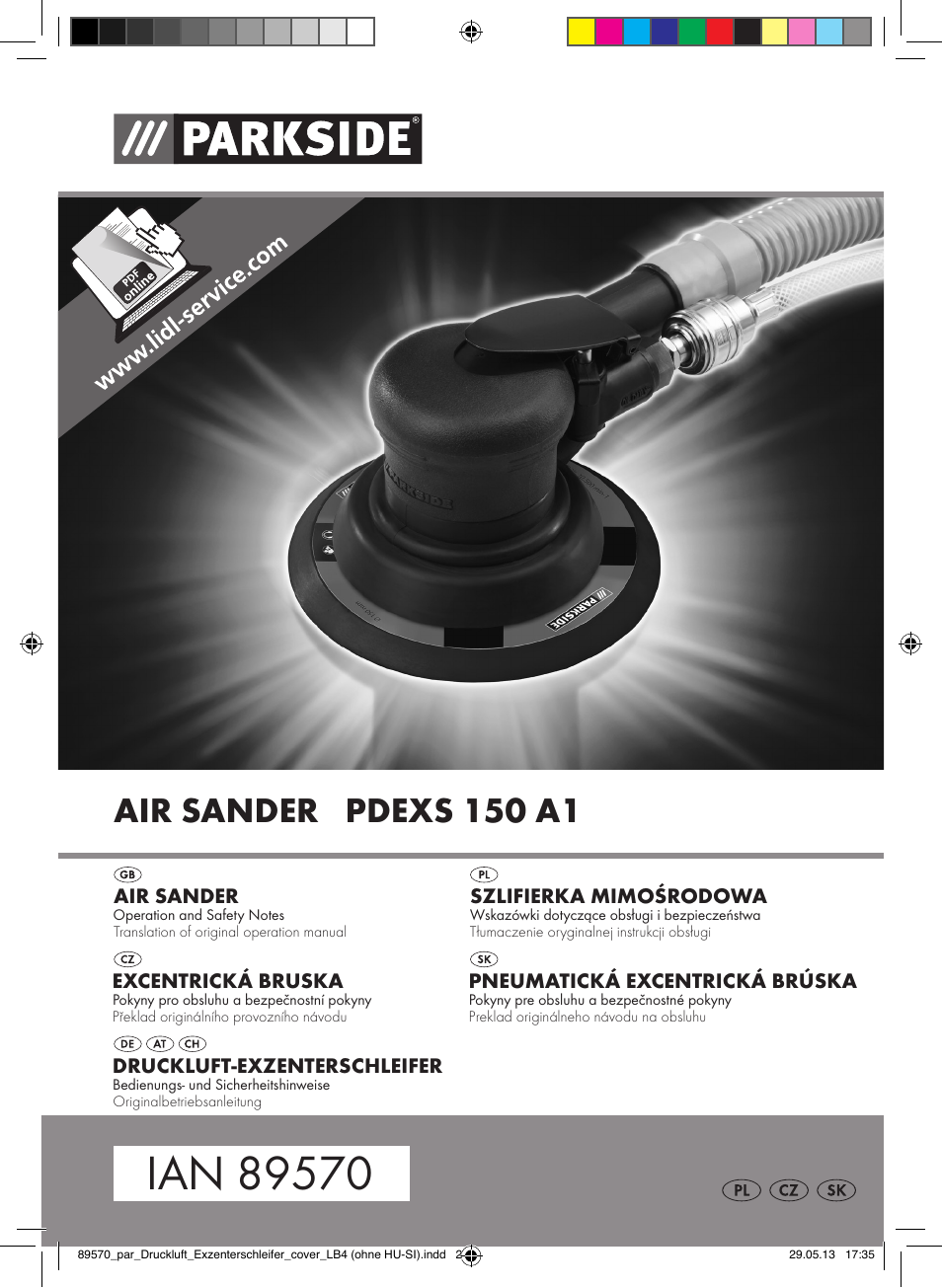 Parkside PDEXS 150 A1 User Manual | 60 pages