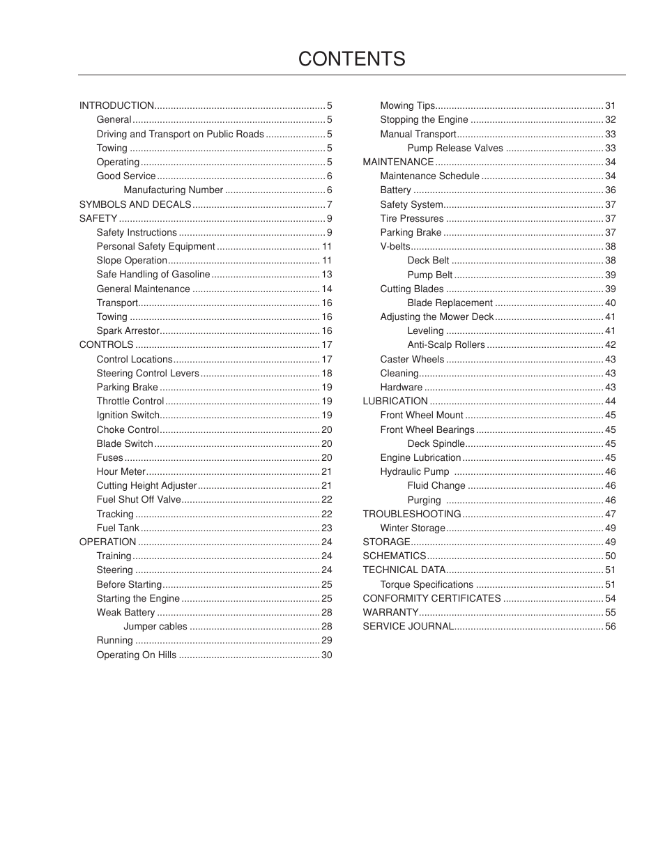 Dixon Ram Ultra 966985402 User Manual | Page 3 / 64