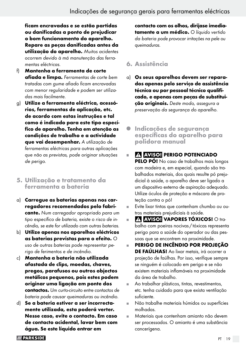 Parkside PAHS 12 A1 User Manual | Page 19 / 44