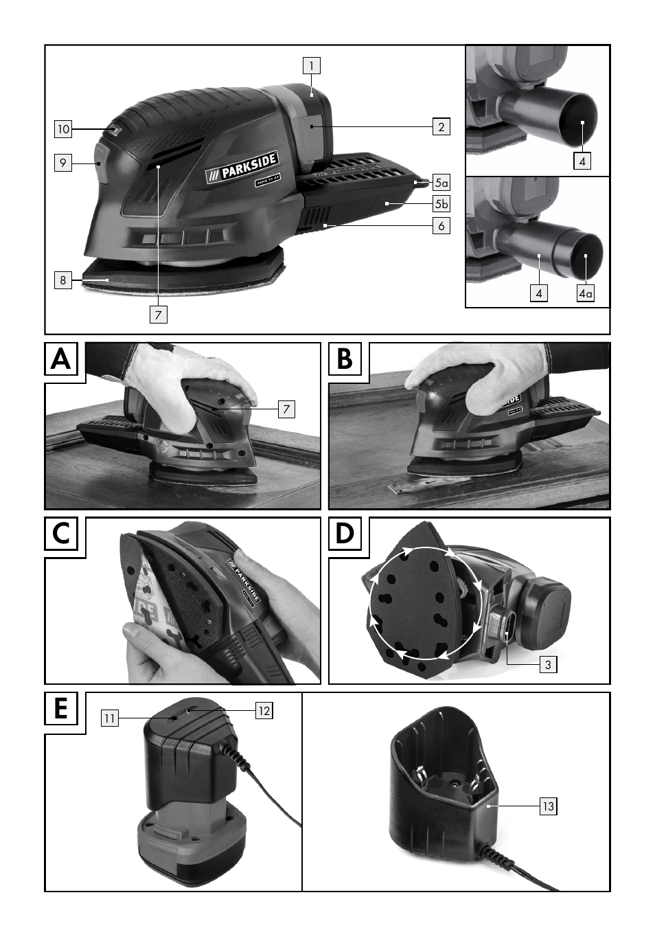 Parkside PAHS 12 A1 User Manual | Page 3 / 44