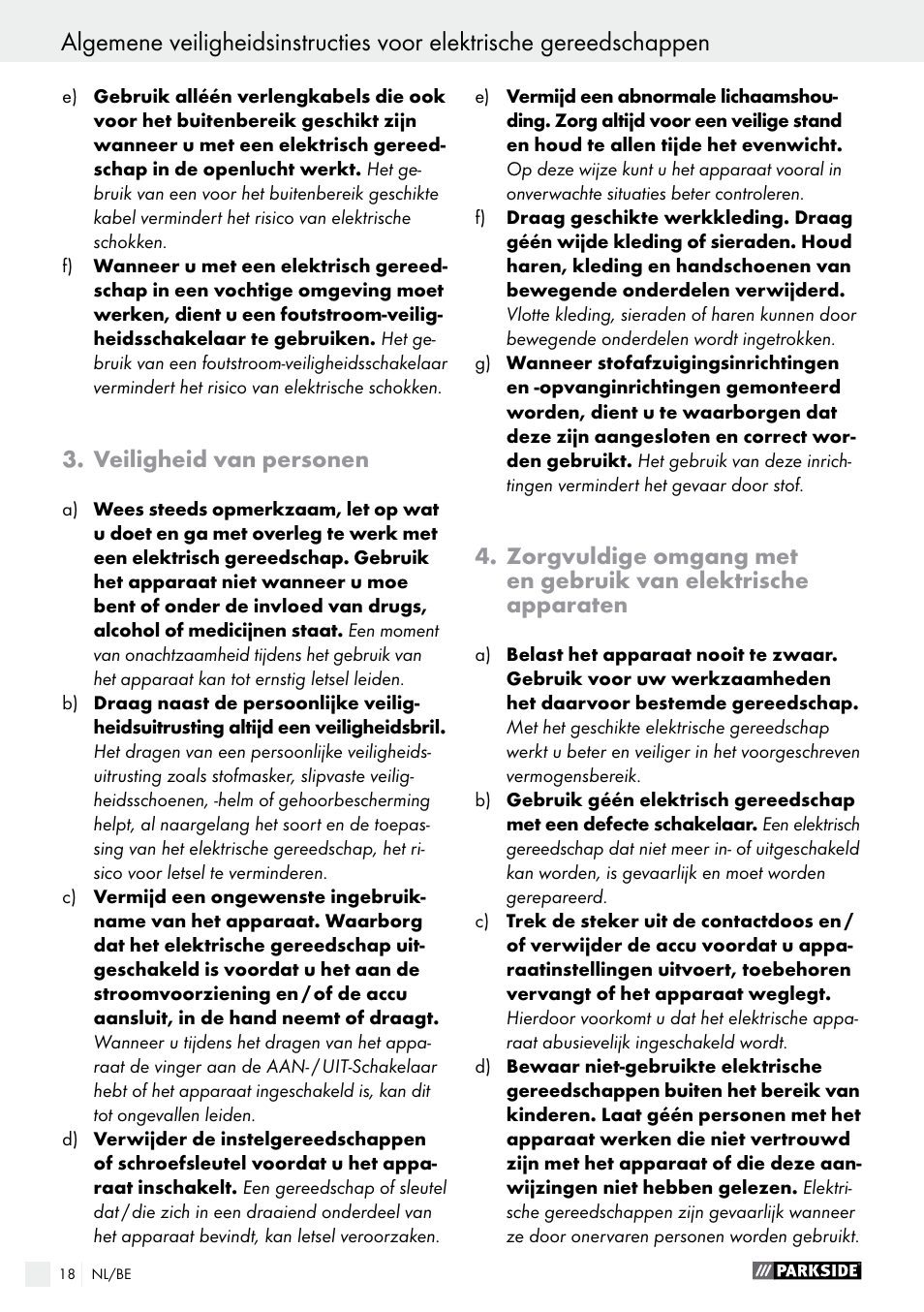 Parkside PAHS 12 A1 User Manual | Page 18 / 44